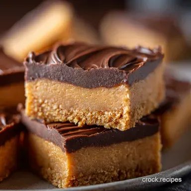 Keto Peanut Butter Bars Rich Creamy Easy NoBake Recipe Recipe Card