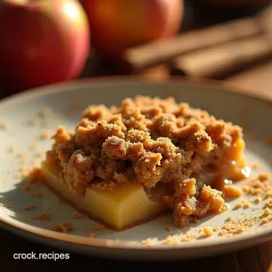 The Proper Bake Truly Old Fashioned Cinnamon Apple Crisp Recipe Card