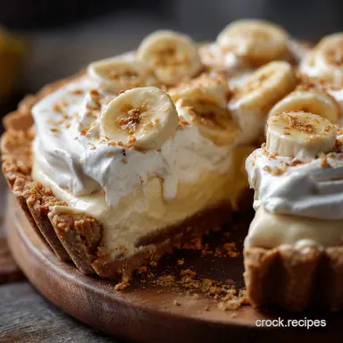 Old Fashioned Banana Cream Pie Recipe: Silky Custard From Scratch Recipe Card