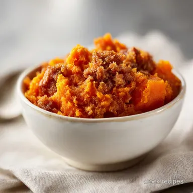 Sweet Potato Casserole with Canned Yams for 10 Servings