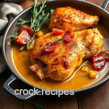 Easy One-Pan Chicken with Savory Prosciutto: A Delicious Weeknight Dinner Recipe Card