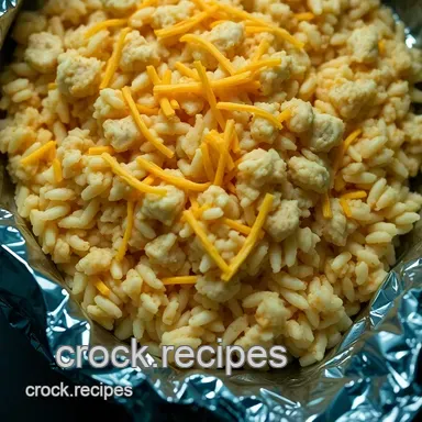 Easy Camping Meal Ideas: One-Pot Cheesy Chicken and Rice Foil Packets Recipe Card