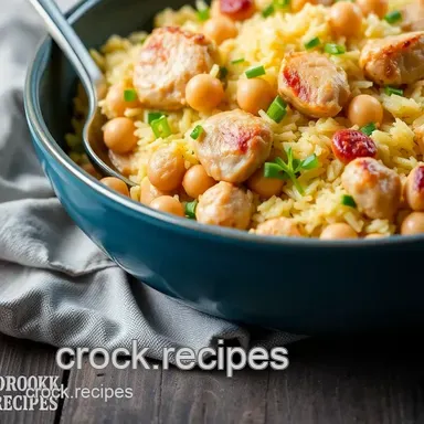 Add to favourite + Print One-pot chicken & chickpea pilau By CJ Jackson - A Super Fast Healthy Meal Recipe Card