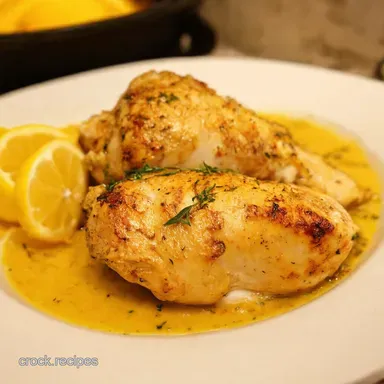 Easy OnePan healthy supper recipes for two Lemon Herb Chicken Recipe Card