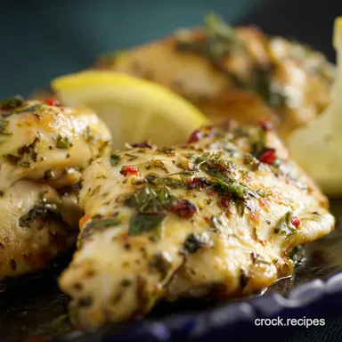 Easy OnePan friday evening dinner recipes Lemon Herb Chicken Recipe Card