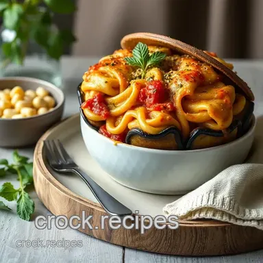 How to Make a Delicious Bake Eggplant Pasta Dome - Traditional Sicilian Recipe Card