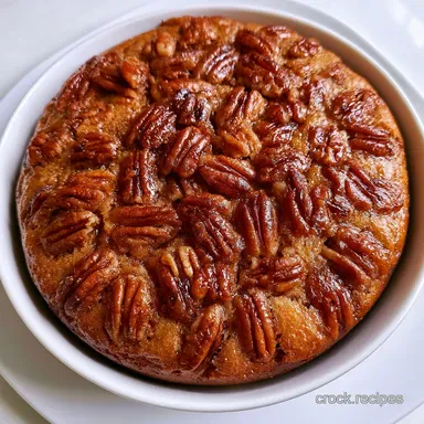 Pecan Pie Cake Oven Recipe in 55 Minutes Recipe Card