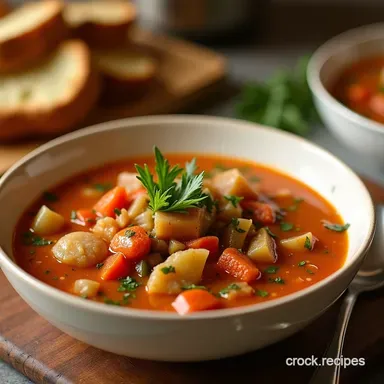 Popeyes Protein Veggie Soup Easy Healthy Recipe Card