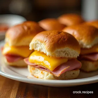Proper Cheesy White Trash Sliders Baked Ham Swiss Roll Recipe Recipe Card