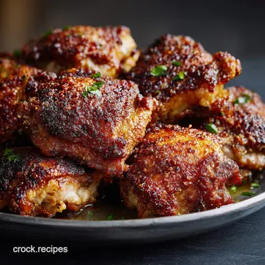Crispy Chicken Thighs: Shatteringly Crisp Skin Method