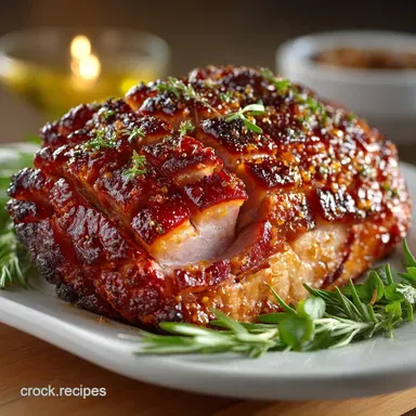 Foolproof HoneyMustard Glazed Baked Ham Perfect for Christmas Dinner Recipe Card