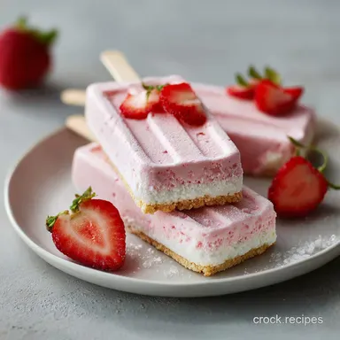 Strawberry Ice Cream Bar Recipe: Buttery Shortbread Creamy