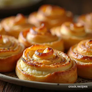 Flaky Puff Pastry Ham Gruyère Pinwheels Recipe Recipe Card