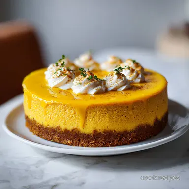 Pumpkin Cake Cheesecake: A Creamy New York Style Dessert