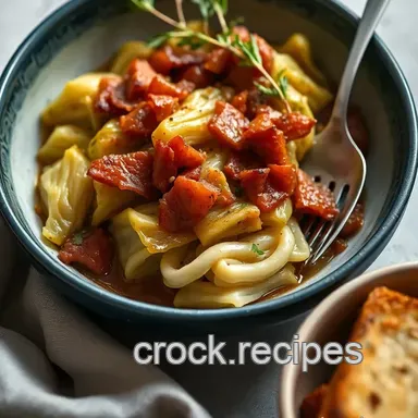 How to Make Quick Braised Cabbage with Crispy Pancetta: A Delicious Comfort! Recipe Card