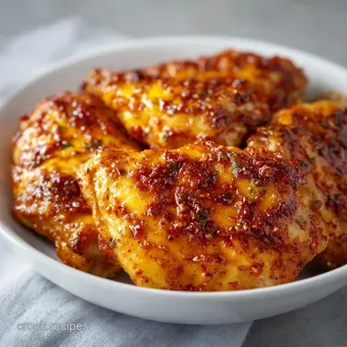 Quick Easy Baked Thighs in 35 Minutes Recipe Card