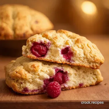 Raspberry White Chocolate Scones A Proper Crumbly Treat Recipe Card