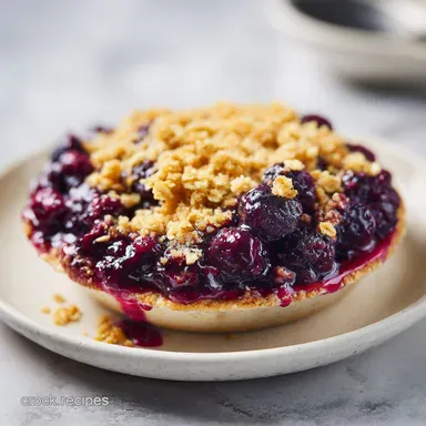 Razzleberry Crisp with Frozen Fruit Recipe Card