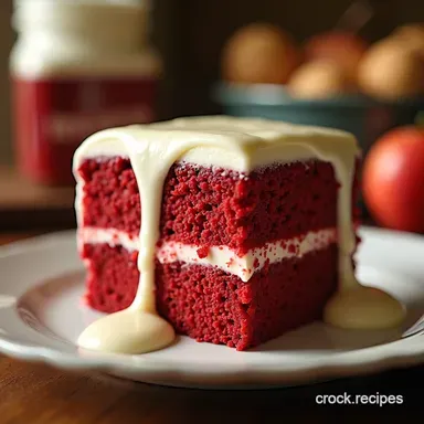 The Ultimate Red Velvet Poke Cake Recipe with Cream Cheese Drizzle Recipe Card