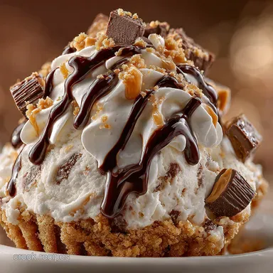 Reeses Overload Ice Cream Sundae My Dream Cake Recipe Recipe Card