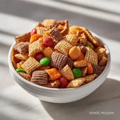 Reindeer Chow Snack Mix in 45 Minutes for 12 Servings Recipe Card