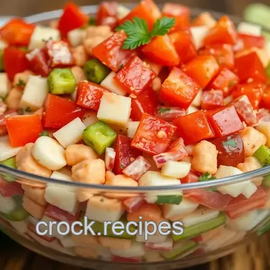 Retro 7 Layer Salad Recipe: My Go-To Potluck Dish! Recipe Card