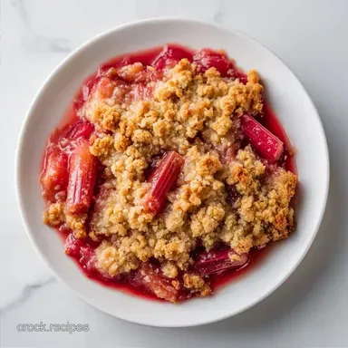 Rhubarb Crunch for 6 Servings