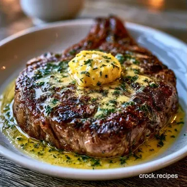 Ribeye Compound Butter for 4 Servings Recipe Card