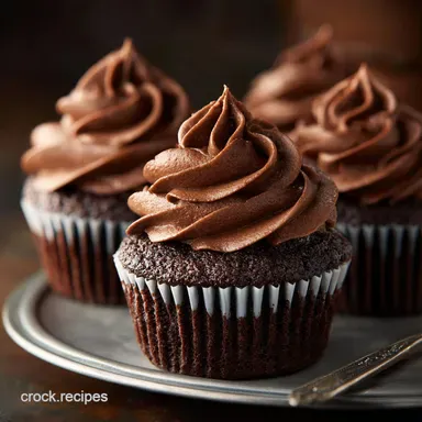 Rich Chocolate Cupcakes with Tangy Sour Cream Frosting From Scratch Recipe Card