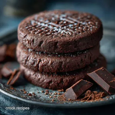Decadent Double Chocolate Shortbread The Perfect Buttery Biscuit Recipe Card