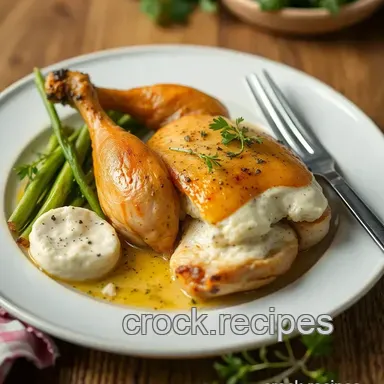 Ultimate Roast Chicken with Herby Cheese Delight: A Flavorful Family Meal Recipe Card