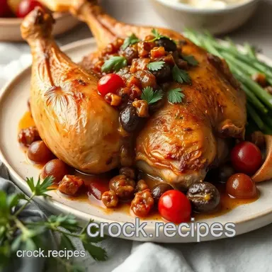 How My Grandmother Mastered Roast Chicken with Olive Salsa Delight Recipe Card
