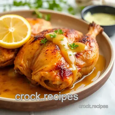 How to Make Delicious Roast Chicken with Sweet Lemon Sauce Recipe Card
