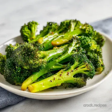 Roasted Broccoli in 30 Minutes: A Crispy Healthy Side Dish Recipe Card