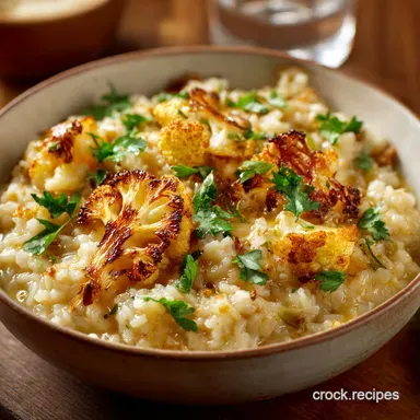Cauliflower Risotto: Ultra-Creamy Roasted Brown Butter Recipe Recipe Card