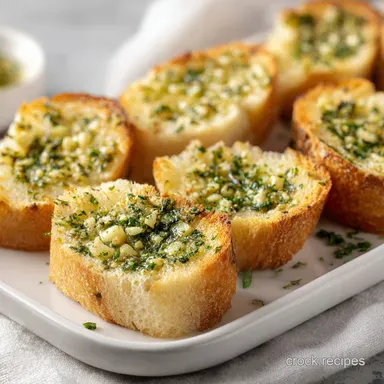 Roasted Garlic and Herb Recipe for 4 Servings Recipe Card