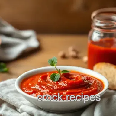 Vibrant Roasted Red Pepper Sauce - Healthy & Easy: A Flavorful Delight