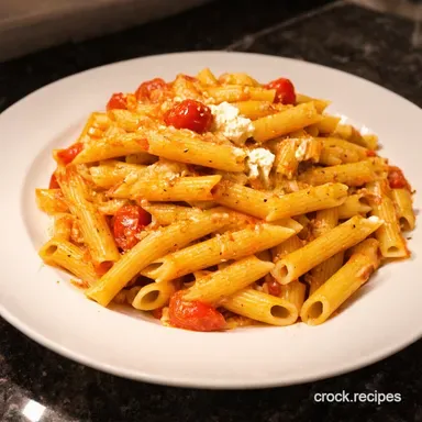 Roasted Tomato Garlic Ricotta Pasta Sunshine on a Plate Recipe Card