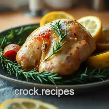 Juicy Bone In Chicken Breast Recipes: Rosemary Lemon Roast Recipe Card