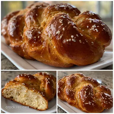 Rosh Hashanah Recipes: Majestic Honey-Glazed Apple Challah Recipe Card