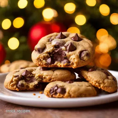 Santas Favourite Christmas Chocolate Chip Cookies Recipe Card