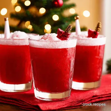 Santas Sparkle Punch Christmas Drinks for Kids Recipe Card