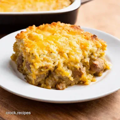 Sausage Rice Casserole My Cheesy Comfort Food Secret Recipe Card