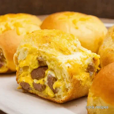 Sausage Egg Cheese Breakfast Bonanza Rolls My Easy Recipe Recipe Card