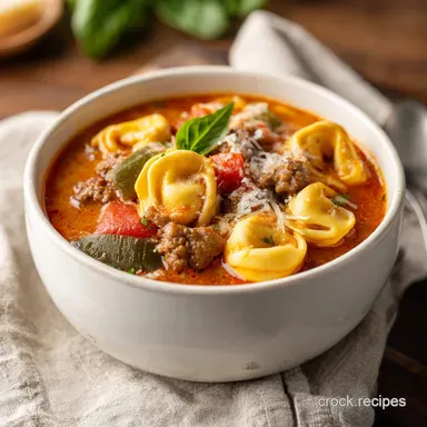 Italian Sausage Tortellini Soup: One-Pot Recipe Card
