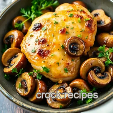 Juicy Sautéed Chicken Thighs with Mushrooms: A Comforting Weeknight Delight Recipe Card