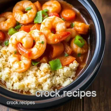 Savoring Shrimp Crock Pot Meal in 4 Hours Recipe Card