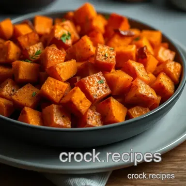 Irresistible Savory Baked Sweet Potato Cubes: A Cozy Family Favourite Recipe Card