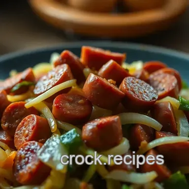 Savory Cabbage & Sausage Stir-Fry: A Hearty Cabbage Food Recipe Recipe Card