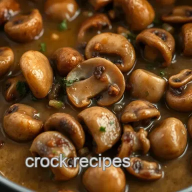 Easy Savory Mushroom with Gravy Recipe: A Comfort Food Classic Recipe Card